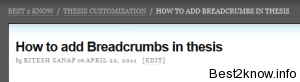 breadcrumbs