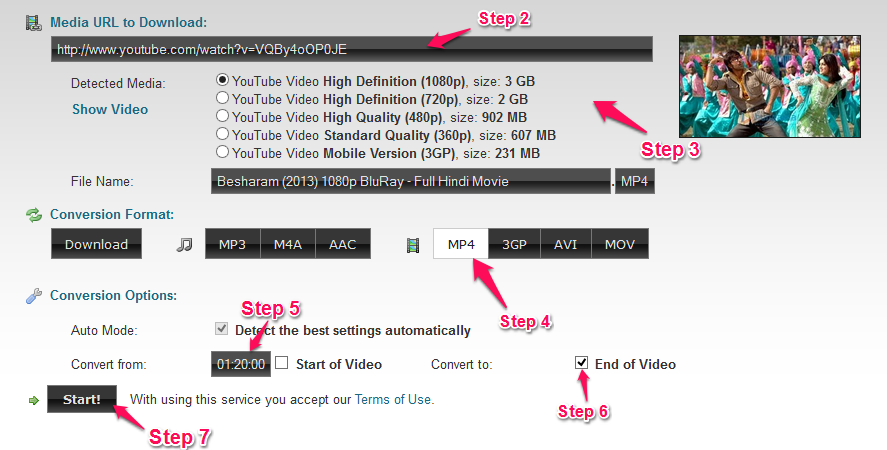 Download Specific parts of YouTube video