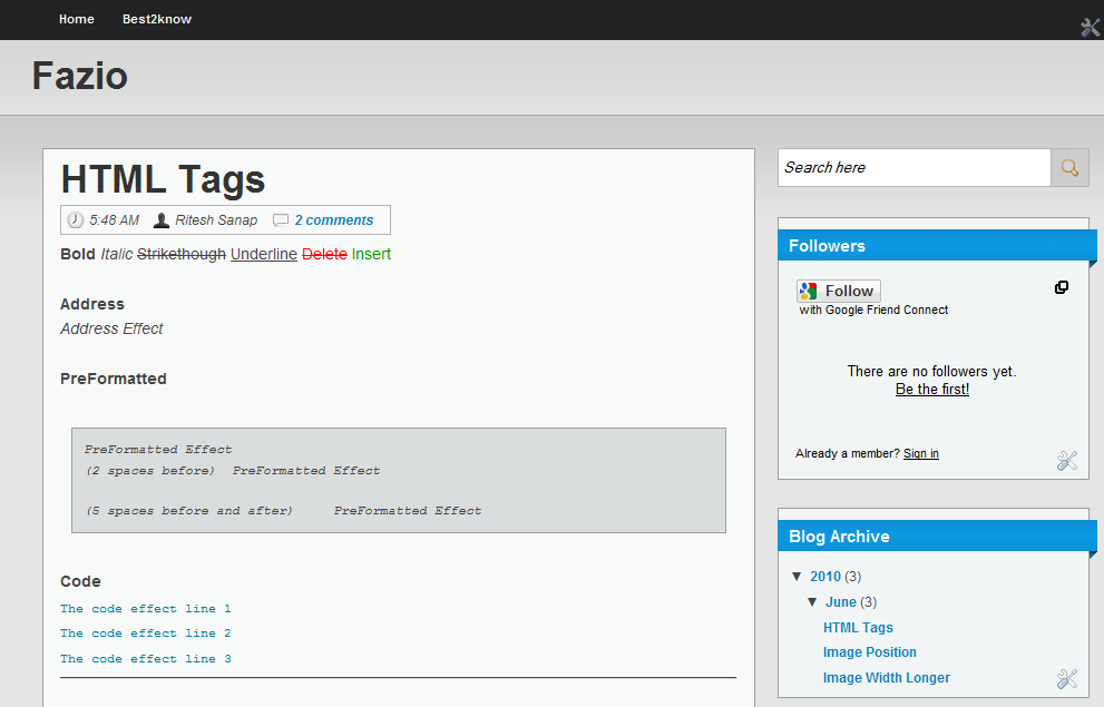 Fazio – Blogger Template